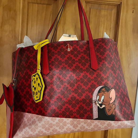 Kate Spade ♠️ New York X Tom & Jerry Large Tote, HIGHLY DISCOUNTED, Brand New - Picture 11 of 13